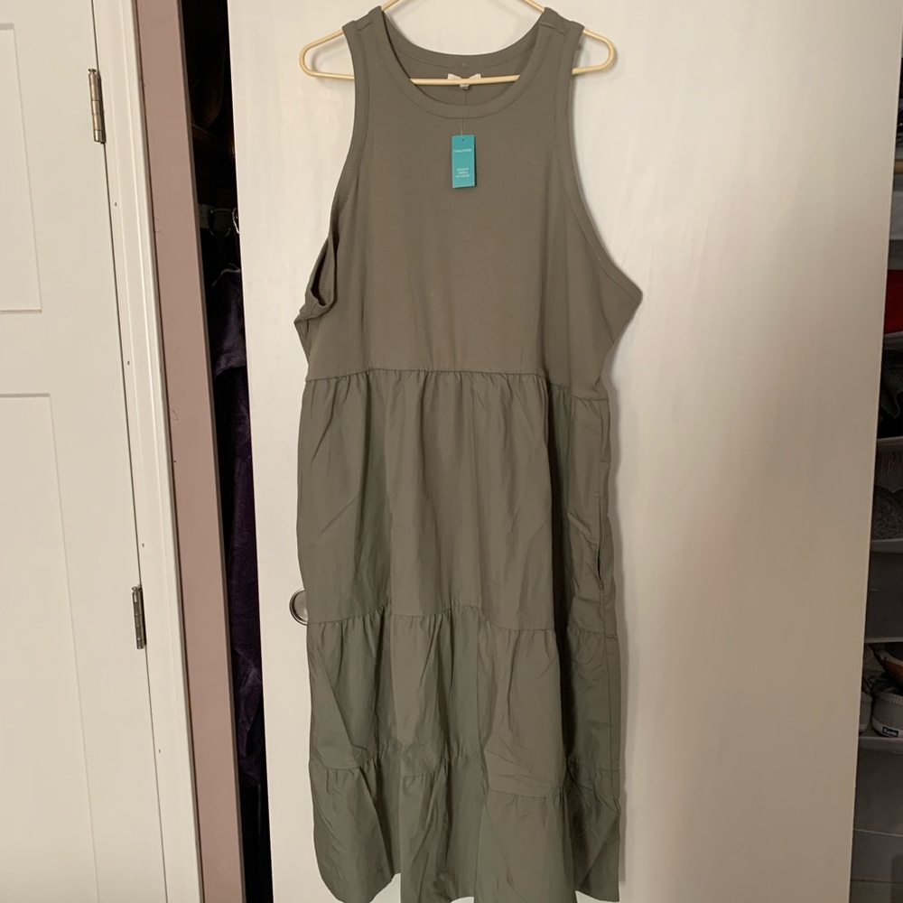 Maurices olive green dress 3x